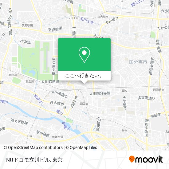 Nttドコモ立川ビル地図