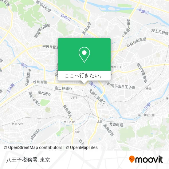 八王子税務署地図
