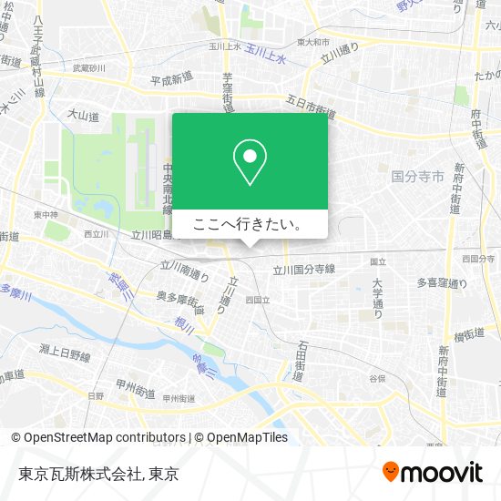 東京瓦斯株式会社地図