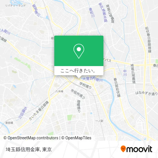 埼玉縣信用金庫地図