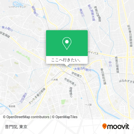 普門院地図