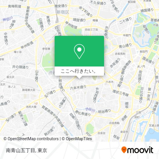 南青山五丁目地図