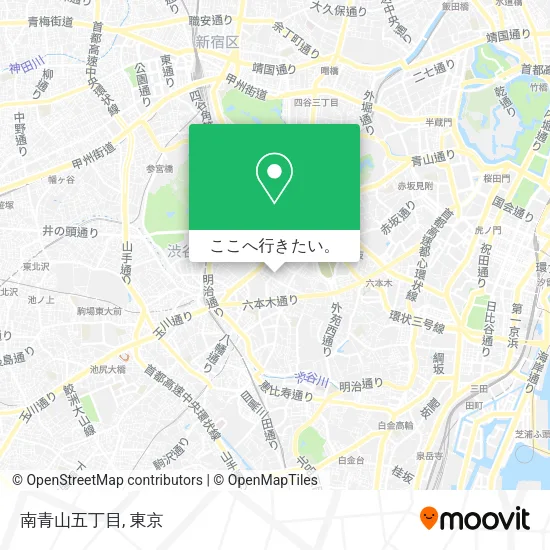南青山五丁目地図