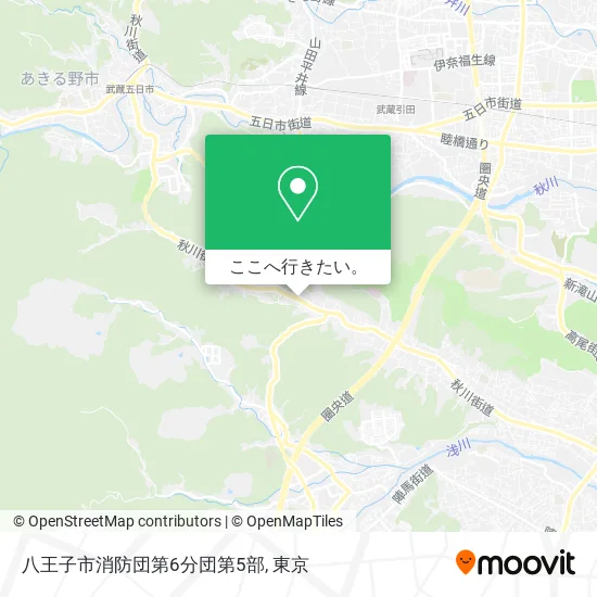 八王子市消防団第6分団第5部地図