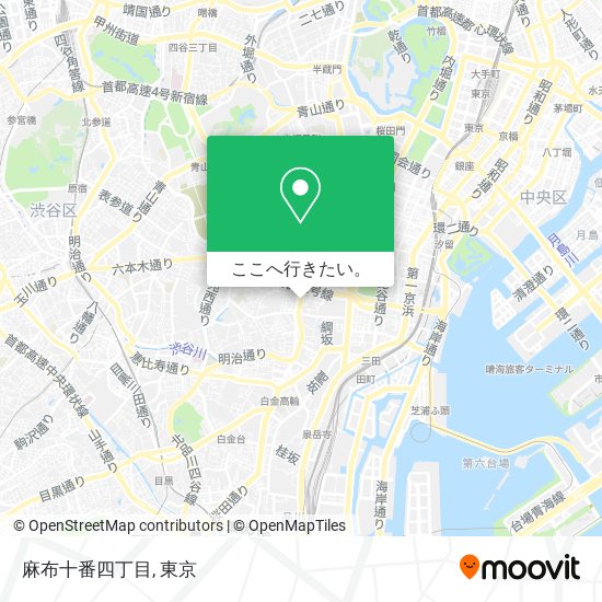 麻布十番四丁目地図