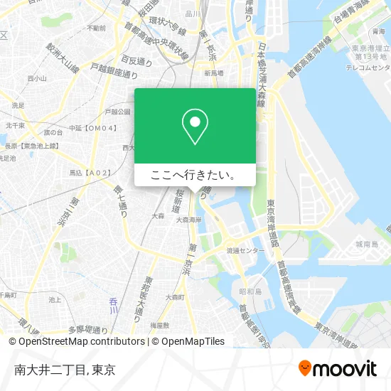 南大井二丁目地図