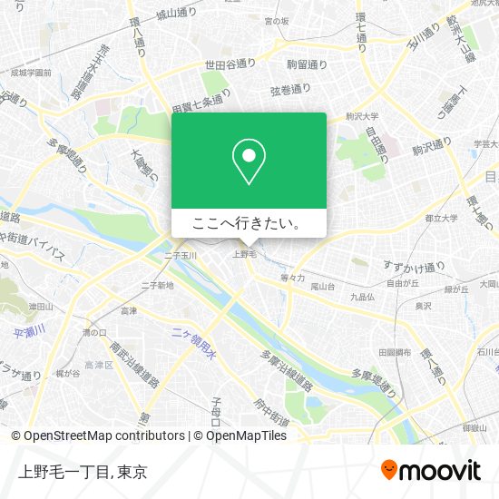 上野毛一丁目地図