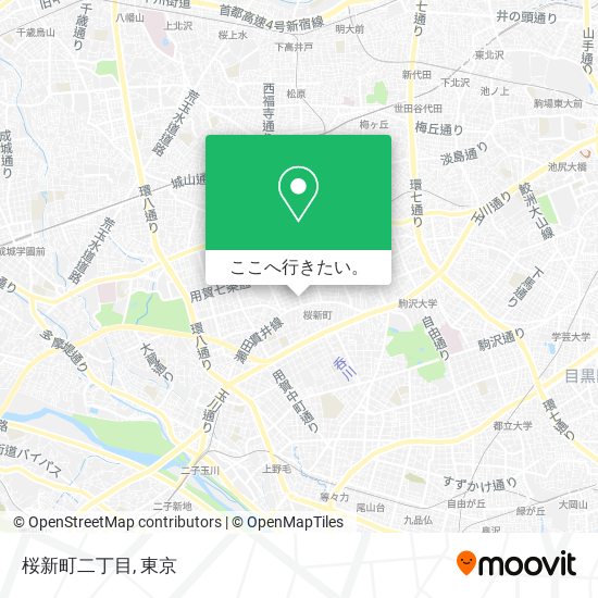 桜新町二丁目地図