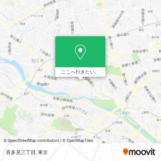 喜多見三丁目地図
