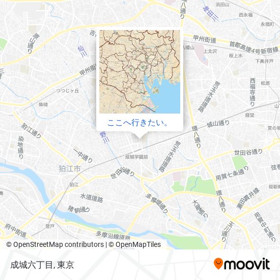 成城六丁目地図