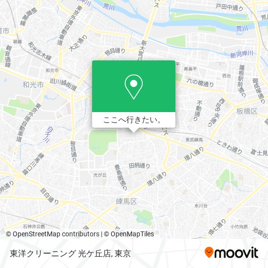 東洋クリーニング 光ケ丘店地図