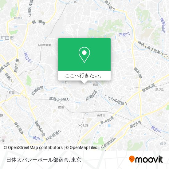 日体大バレーボール部宿舎地図