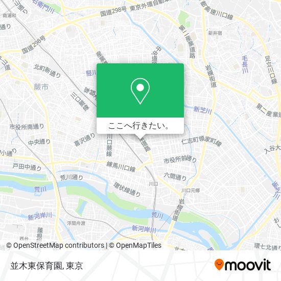 並木東保育園地図