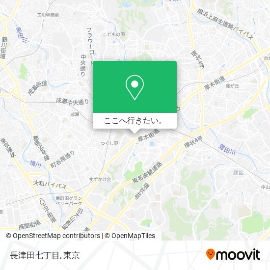 長津田七丁目地図