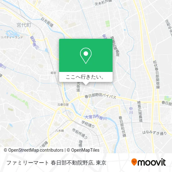 ファミリーマート 春日部不動院野店地図