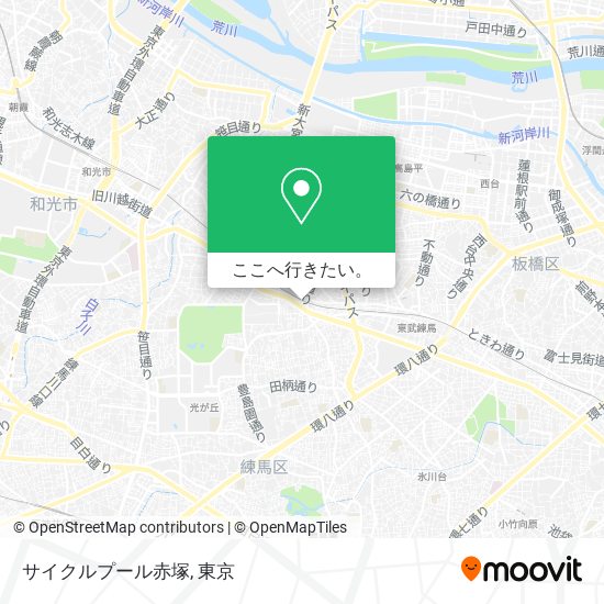 サイクルプール赤塚地図