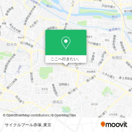 サイクルプール赤塚地図