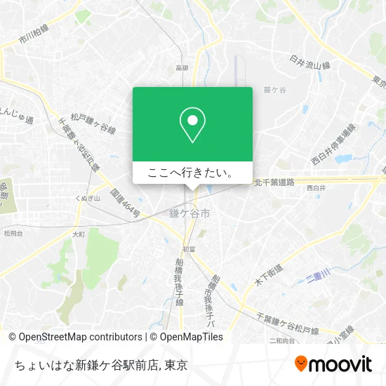 ちょいはな新鎌ケ谷駅前店地図