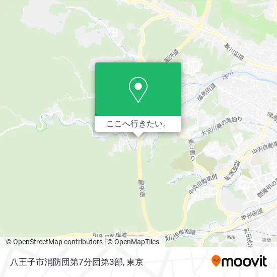 八王子市消防団第7分団第3部地図
