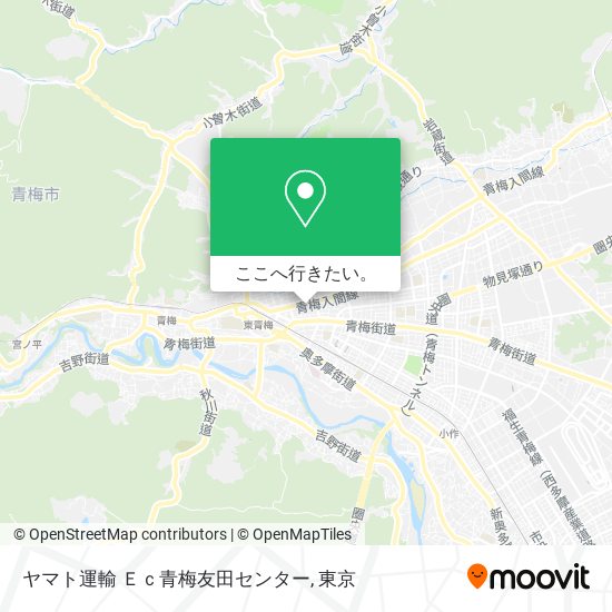 ヤマト運輸 Ｅｃ青梅友田センター地図