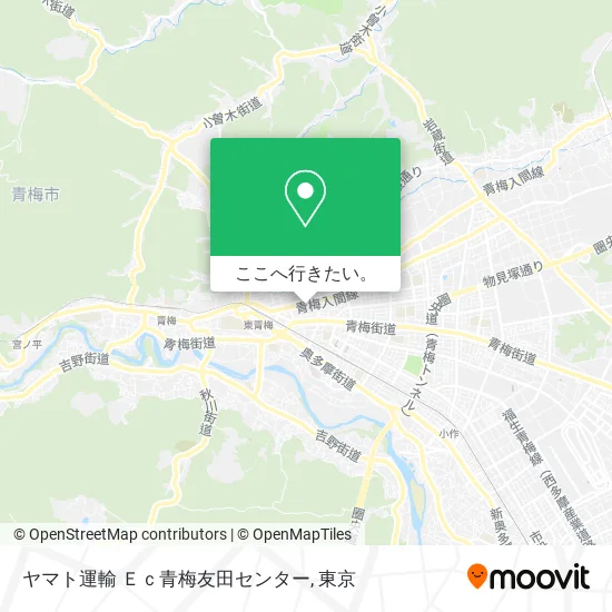 ヤマト運輸 Ｅｃ青梅友田センター地図