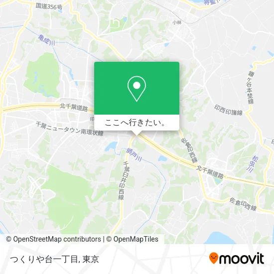 つくりや台一丁目地図