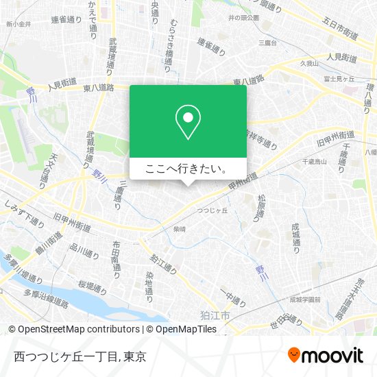 西つつじケ丘一丁目地図