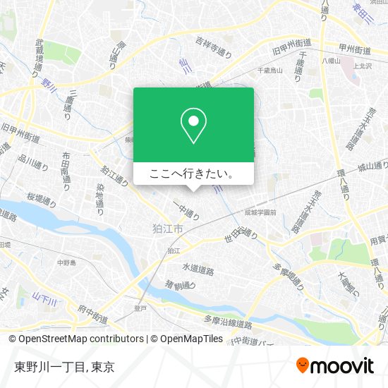 東野川一丁目地図