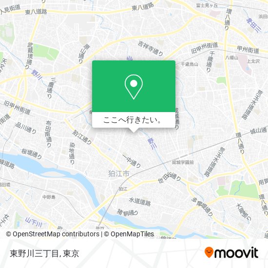 東野川三丁目地図