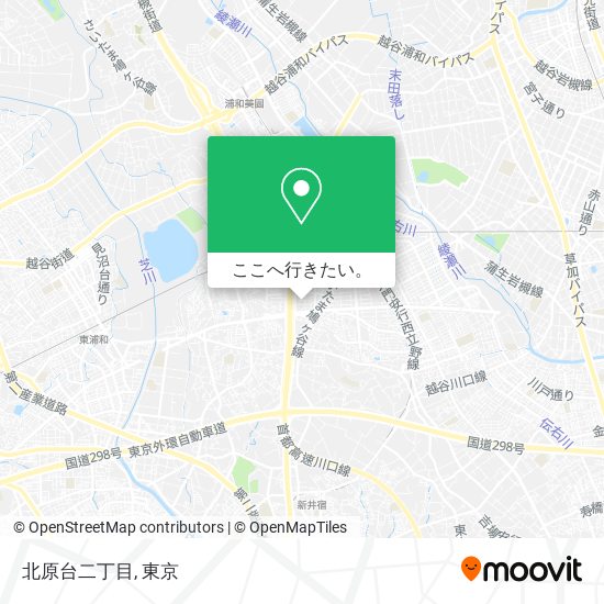 北原台二丁目地図