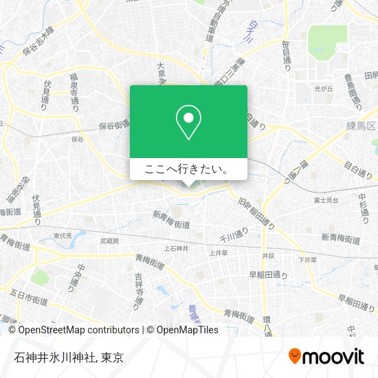 石神井氷川神社地図