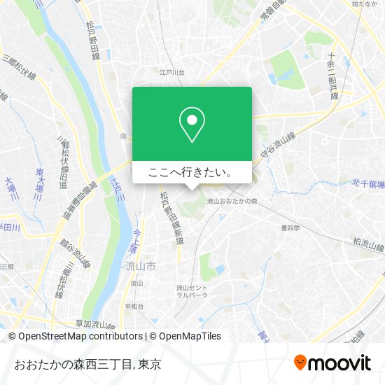 おおたかの森西三丁目地図