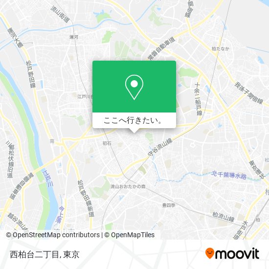 西柏台二丁目地図