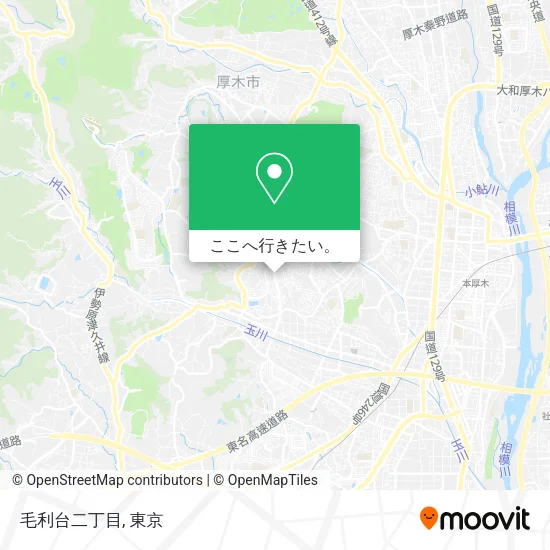 毛利台二丁目地図