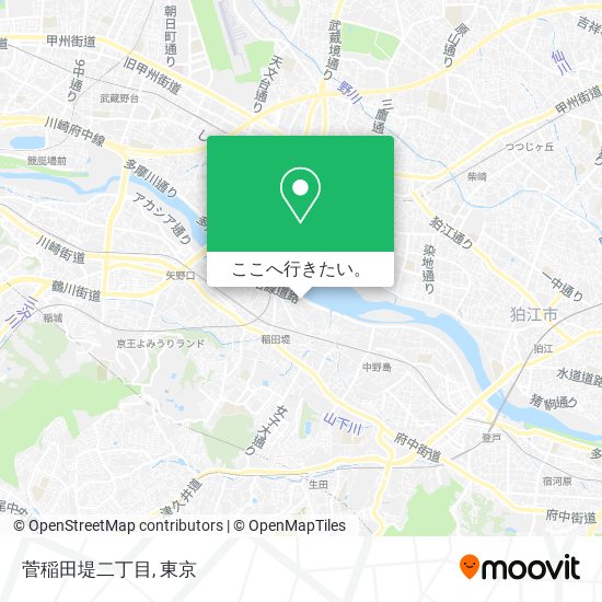 菅稲田堤二丁目地図