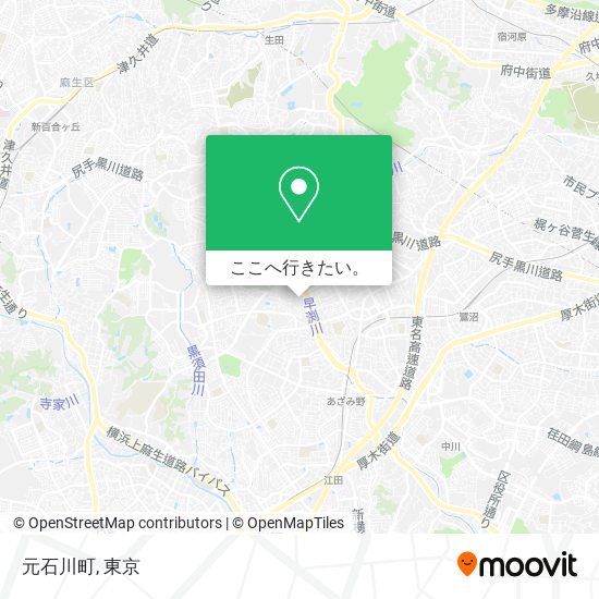 元石川町地図