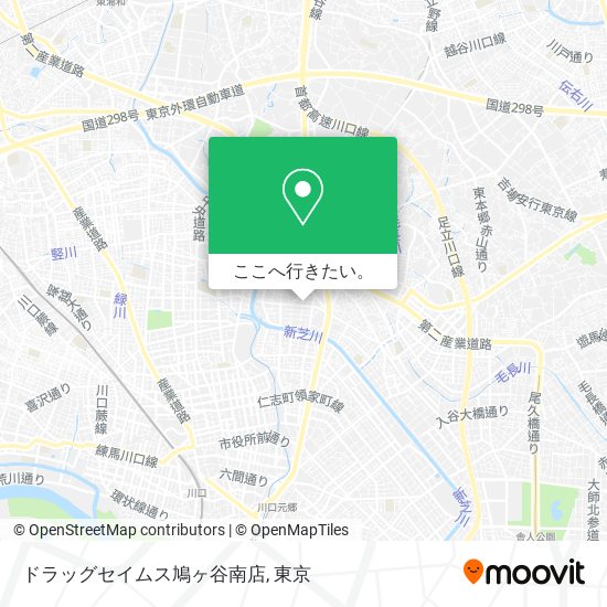 ドラッグセイムス鳩ヶ谷南店地図