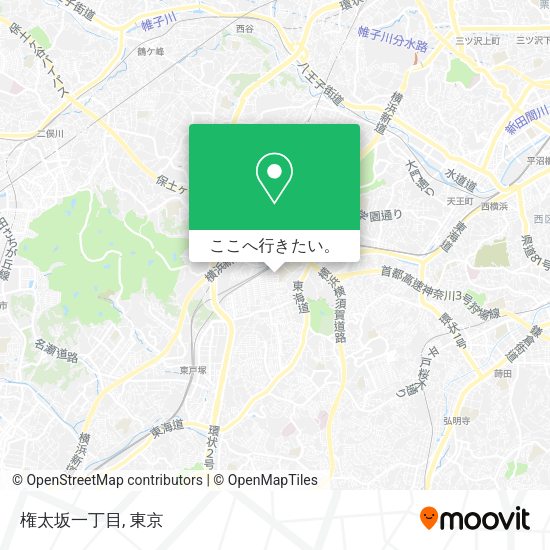 権太坂一丁目地図