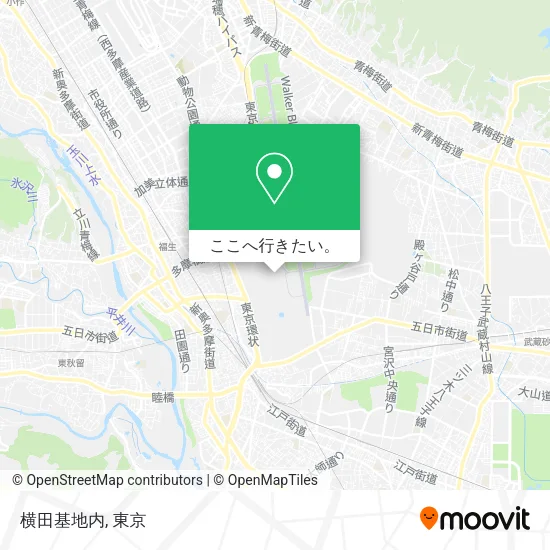 横田基地内地図