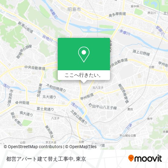 都営アパート建て替え工事中地図