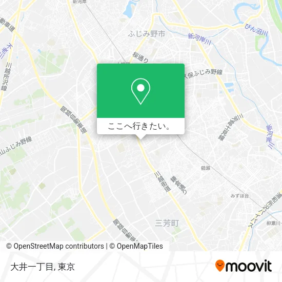 大井一丁目地図