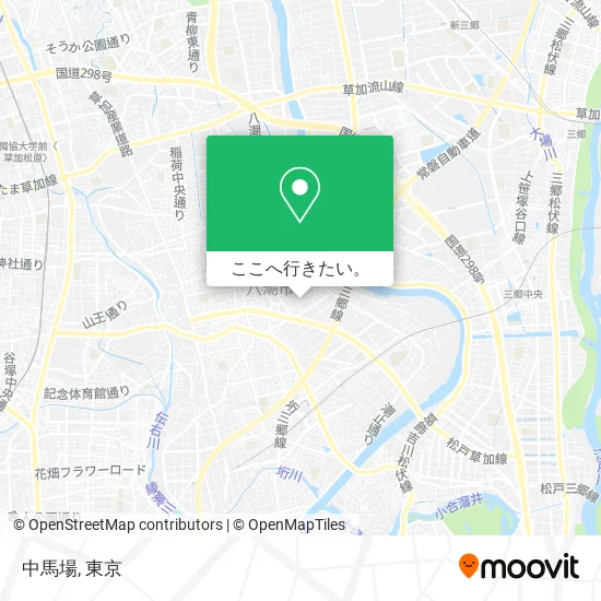 中馬場地図