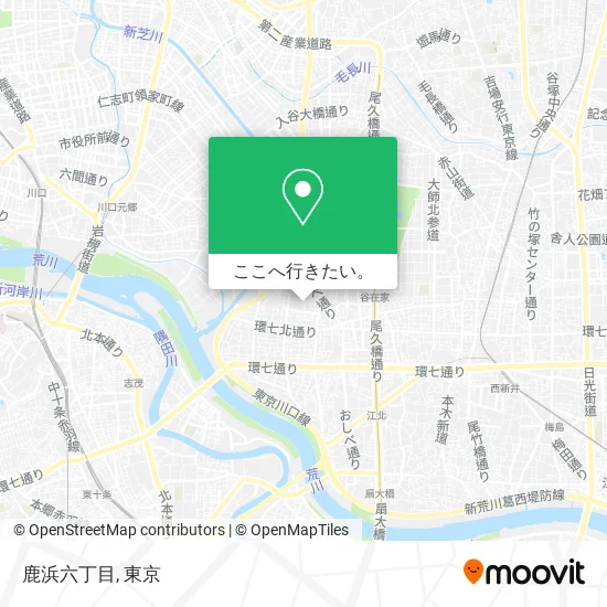 鹿浜六丁目地図