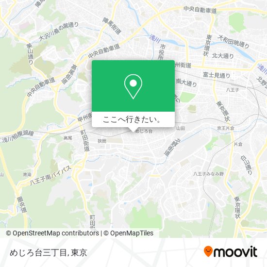 めじろ台三丁目地図