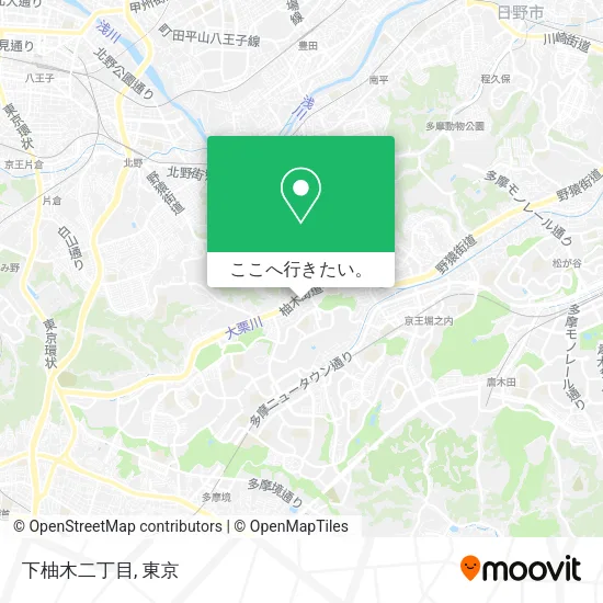 下柚木二丁目地図