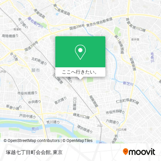 塚越七丁目町会会館地図