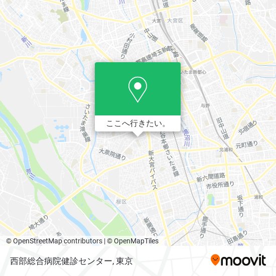 西部総合病院健診センター地図