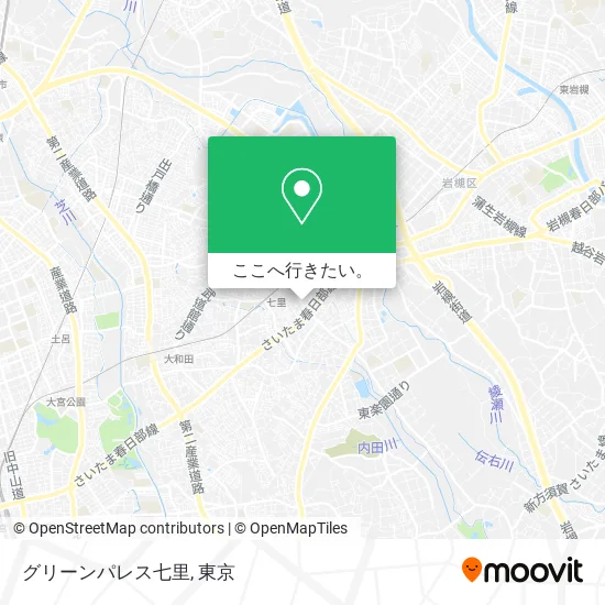 グリーンパレス七里地図