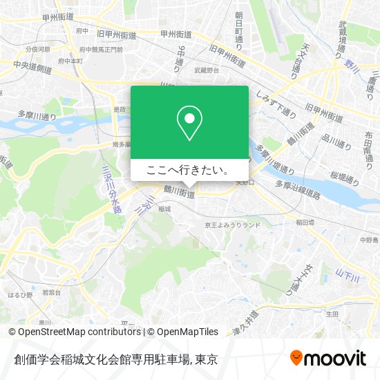 創価学会稲城文化会館専用駐車場地図