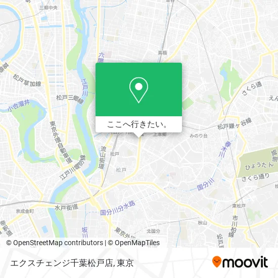 エクスチェンジ千葉松戸店地図